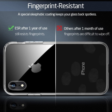 Протиударний скляний чохол ESR Mimic Series на iPhone XR-прозорий