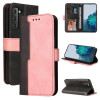 Чехол-книжка Business Stitching-Color для Samsung Galaxy S21 FE - розовый