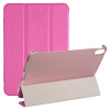 Чехол-книжка Silk Texture Three-fold на iPad mini 6 - пурпурно-красный