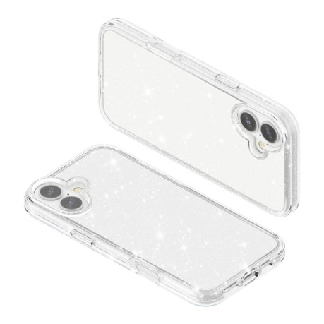 Протиударний чохол Terminator Style Glitter для iPhone 17 - білий