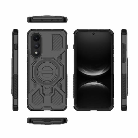 Противоударный чехол J-20 Solid Color MagSafe Magnetic на OnePlus Ace 5 Ultra 5G / Nord 5 - черный