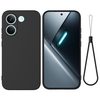 Силиконовый чехол Solid Color Liquid Silicone для Xiaomi Poco X8 Pro / Redmi Turbo 5 — чёрный
