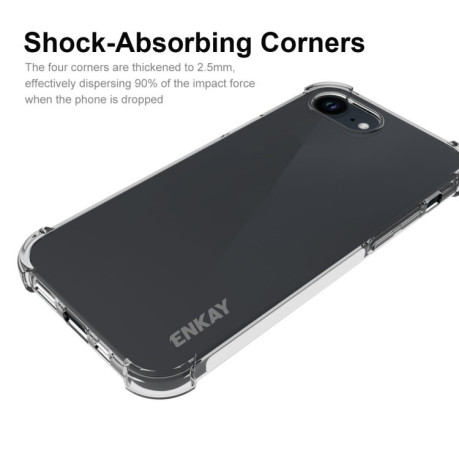 Противоударный чехол ENKAY Clear для iPhone 16e