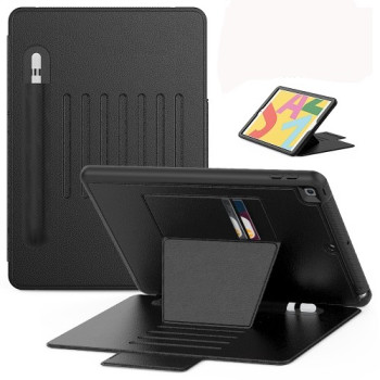 Чехол-книжка Multifunctional Tablet для iPad 9/8/7 10.2 2019/2020/2021 - черный
