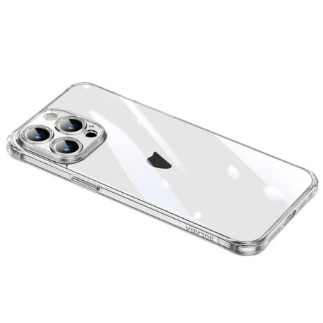 Чохол SULADA TPU Frame + Tempered Glass на iPhone 15 Pro Max - білий
