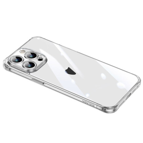 Чехол SULADA TPU Frame + Tempered Glass на iPhone 15 Pro - белый