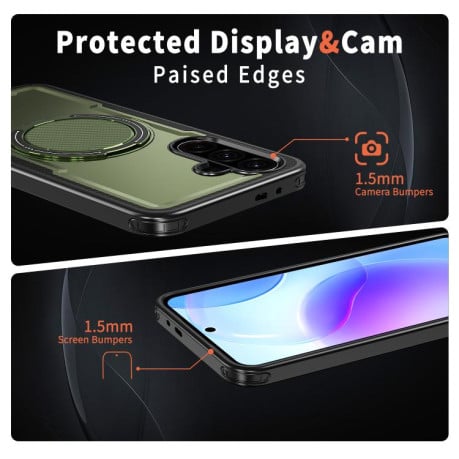 Чохол kalebol з MagSafe і підставкою 360 ° на Samsung Galaxy A17 5G - зелений