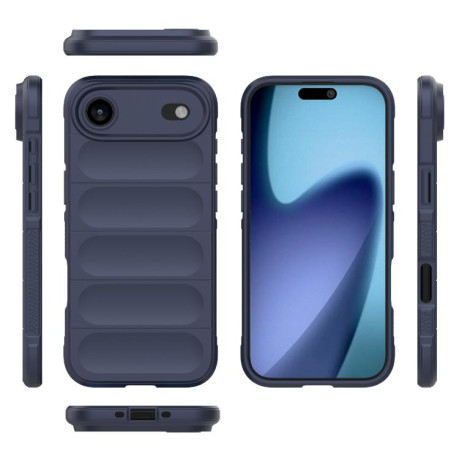 Силиконовый чехол Magic Flannel для iPhone Air - синий