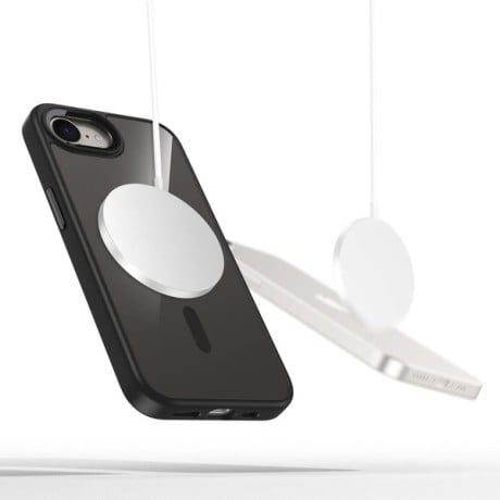Чехол Tech-Protect MagMat MagSafe для iPhone 16e - Black-Transparent