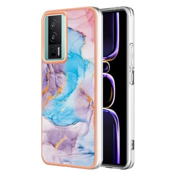 Противоударный чехол Electroplating IMD для Xiaomi Poco F5 Pro 5G/Redmi K60 - Marble
