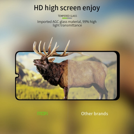 Защитное стекло MOFI 9H 3D Full Screen на Samsung Galaxy A16 5G - черное