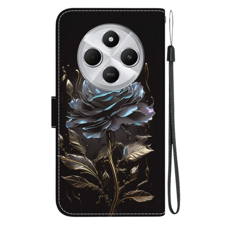 Чехол-книжка Colored Drawing Series на Xiaomi Redmi 14C 4G/Poco C75/Redmi A4 5G - Rose