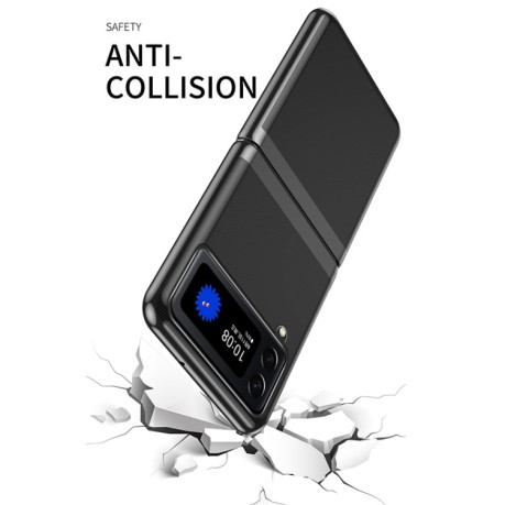 Противоударный чехол Electroplated Folding для Samsung Galaxy Z Flip3 5G - черный