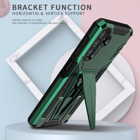 Противоударный чехол Super V Armor для Samsung Galaxy A04s/A13 5G - зеленый