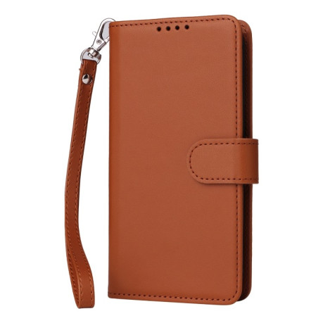 Чохол-книжка BETOPNICE BN-005 2 in 1 Detachable Imitate Genuine Leather для Samsung Galaxy S24 FE 5G - коричневий