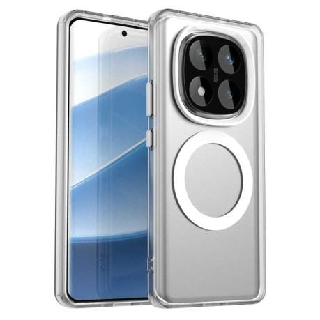 Противоударный чехол MagSafe Holder PC Hybrid для Xiaomi Redmi Note 14 Pro 5G/Poco X7 - белый