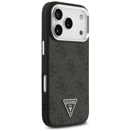 Оригинальный чехол Guess 4G Triangle Logo с MagSafe на iPhone 17 Pro - black