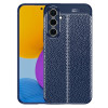 Противоударный чехол Litchi Texture на Samsung Galaxy A54 5G - синий
