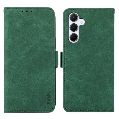 Чехол-книжка ABEEL Color Block Magnetic RFID Leather на Samsung Galaxy A56 5G - зеленый