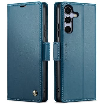 Чохол-книжка CaseMe 023 Butterfly Buckle Litchi RFID Anti-theft Leather  для Samsung Galaxy S25+ 5G - синій