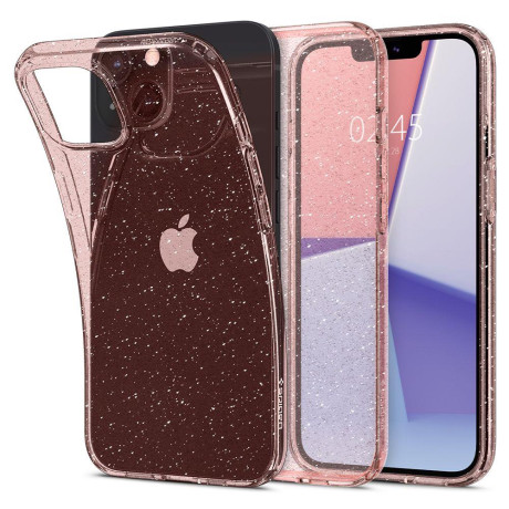 Оригинальный чехол Spigen Liquid Crystal на iPhone 13 Mini - Glitter Rose