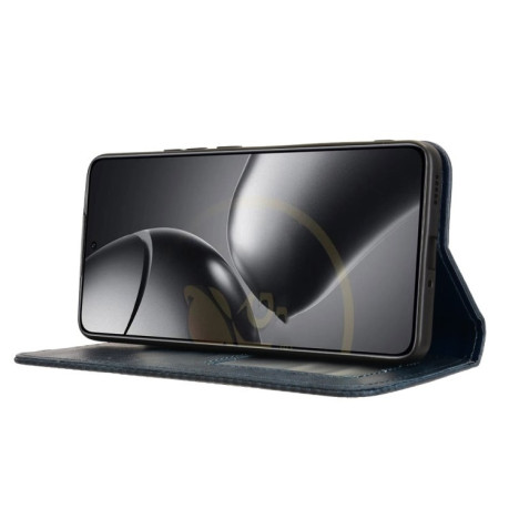 Чохол-книжка Magnetic Buckle Retro Crazy Horse Texture на Xiaomi 14T Pro - синій
