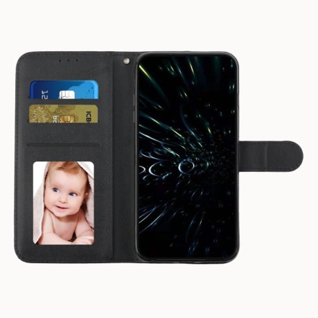 Чехол-книжка Stitching Calf Texture для Infinix Zero 30 4G - черный