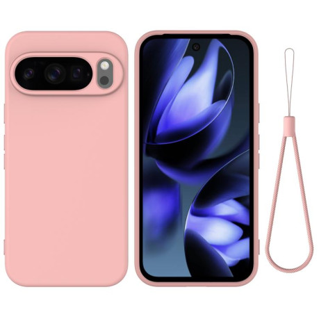Силиконовый чехол Solid Color Liquid Silicone на Google Pixel 10 Pro XL - розовый