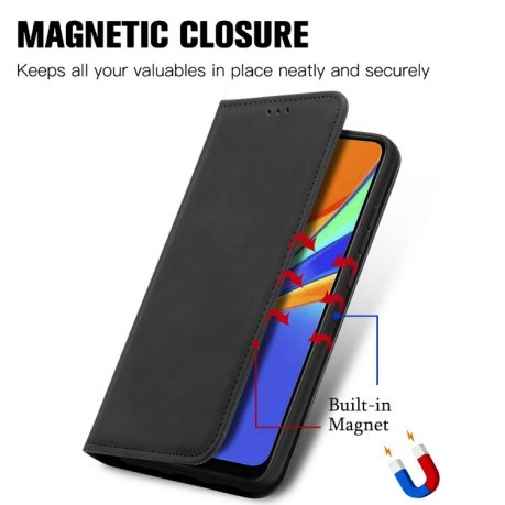 Чохол-книжка Retro Skin Feel Business Magnetic на Xiaomi Redmi 10A/9C - чорний