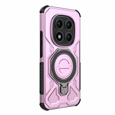 Противоударный чехол J-20 Solid Color MagSafe Magnetic для Poco 8 Pro/Redmi Note 15 Pro+ 5G Global 163.3mm — розовый