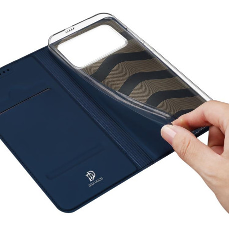 Чохол-книжка DUX DUCIS Skin Pro Series Flip Leather на Xiaomi Redmi K90 Pro Max / Poco F8 Ultra — синій