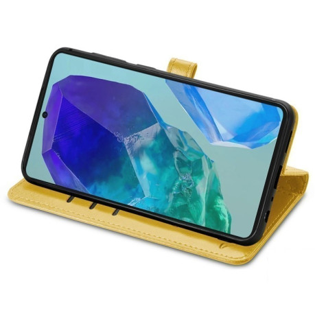 Чехол-книжка Cat and Dog для Samsung Galaxy A16 - желтый