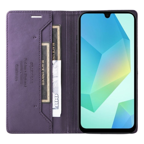 Чехол-книжка GQUTROBE G01 RFID Anti-theft Leather для Samsung Galaxy A16 - фиолетовый