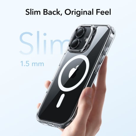 Оригинальный чехол ESR Classic Hybrid с подставкой Kickstand и с MagSafe на iPhone 17 - Clear
