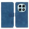 Чехол-книжка KHAZNEH с матовой фактурой Cowhide и магнитным хлястиком на Xiaomi Redmi Note 15 4G / 5G /Poco M8  — синий