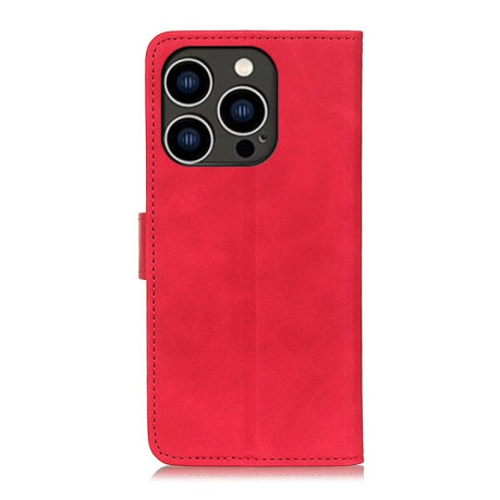 Чохол-книжка KHAZNEH Cowhide Texture на iPhone 16 Pro Max - червоний