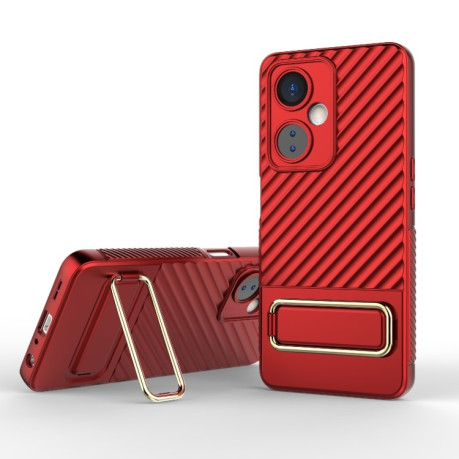 Протиударний чохол Wavy Textured для OnePlus Nord CE 3 Lite - червоний