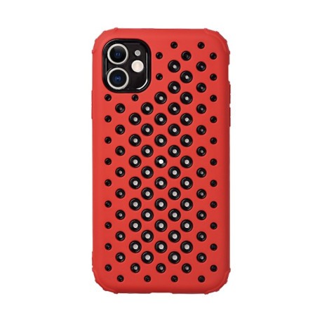 Противоударный чехол Heat Dissipation для iPhone 11 - красный