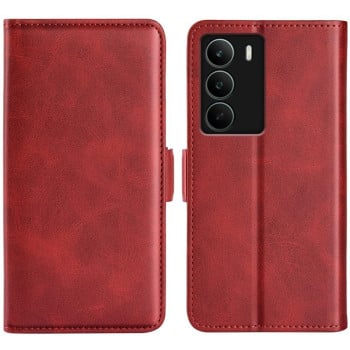 Чехол-книжка с двусторонней магнитной застёжкой на Realme C71 4G - красный