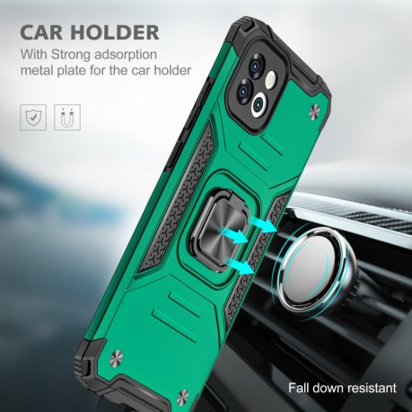 Протиударний чохол Magnetic Armor для Samsung Galaxy A03 - темно-зелений