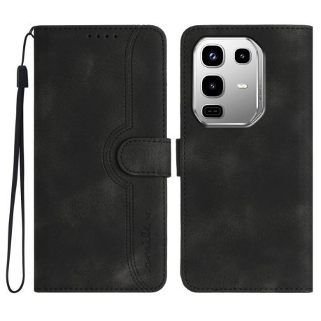 Чохол-книжка Skin Feel Heart Amile для Infinix Note 50 Pro 4G - чорний
