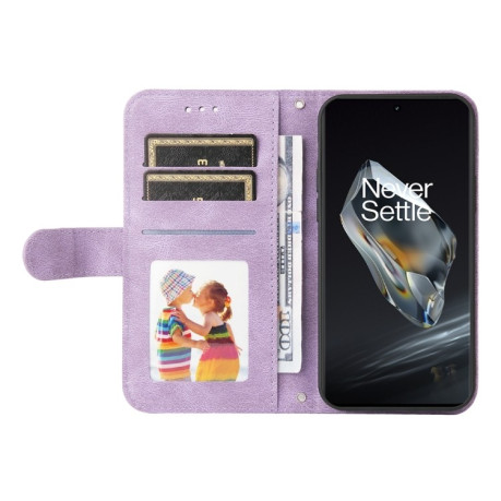 Чехол-книжка Skin Feel Life Tree для OnePlus 12R - фиолетовый