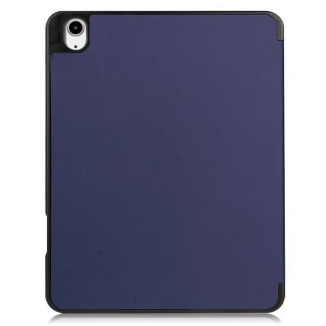 Чохол-книжка Custer Pattern Pure Color 3-Fold Holder на iPad Air 13 2024 - синій