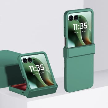 Противоударний чехол 3 в 1 Skin Feel PC для Motorola Razr 60 Ultra - зелений