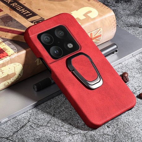 Протиударний чохол EsCase Ring Holder для OnePlus 10 Pro - червоний