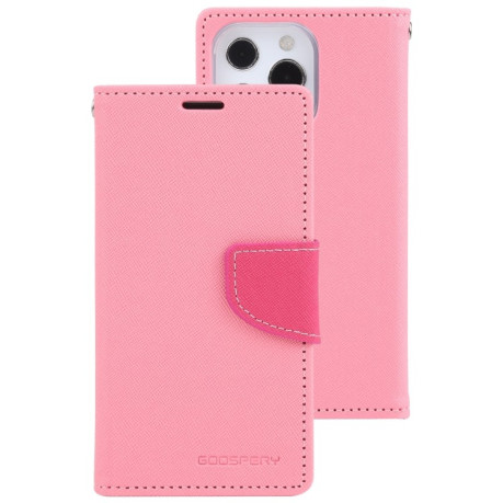 Чохол-книга Mercury Goospery Magnetic Black для iPhone 14 Pro - рожевий