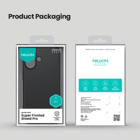 Чехол NILLKIN Frosted Shield Pro гибрид с матовым покрытием на iPhone 17 - зеленый