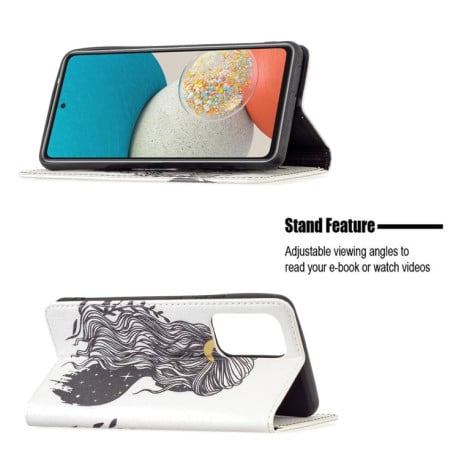 Чохол-книжка Colored Drawing Pattern Invisible Samsung Galaxy A53 5G - Girl