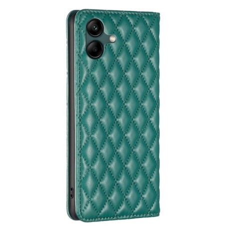 Чехол-книжка Diamond Lattice для Samsung Galaxy A04 4G - зеленый