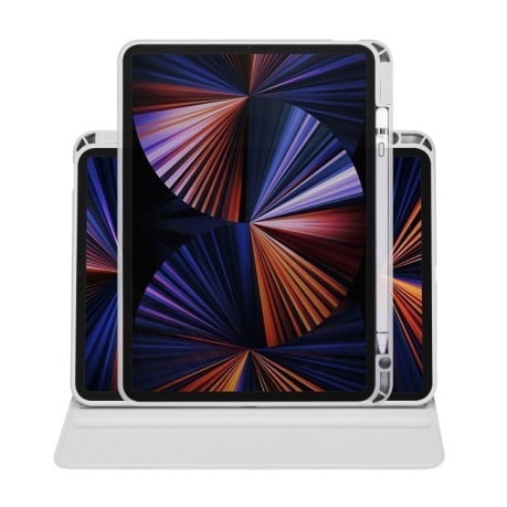 Чехол-книжка Acrylic 360 Degree Rotation Holder Leather для iPad Pro 11 2024 - серый